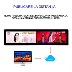 Reclama luminoasa led, AT PERFORMANCE®, Programabila, Wi-Fi, USB, P5 Full Color, 100 x 40 cm, Aluminiu/ABS