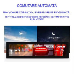 Reclama luminoasa led, AT PERFORMANCE®, Programabila, Wi-Fi, USB, P5 Full Color, 200 x 40 cm, Aluminiu/ABS