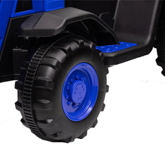 Tractor Electric cu Telecomandă pentru Copii KIDOO, cu Remorcă și Gard, Far, Sunet Motor, Claxon, MP3/USB – 3-6 Ani