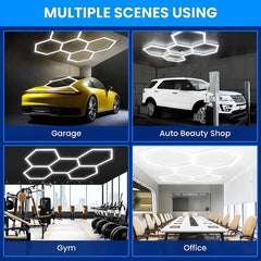 Lampa LED modulară tip fagure AT PERFORMANCE®, 120W, 6500K, 220V – design hexagonal modern