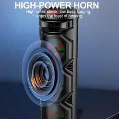 Boxă Portabilă AT Performance ZQS8301, 3×8”, Bluetooth 5.0, Lumini LED, Microfon Wireless