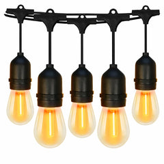 Ghirlandă Luminoasă Decorativă Interconectabilă AT PERFORMANCE® 15 m, 30 Becuri LED, Alb Cald, Exterior IP44