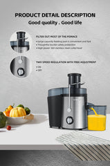 Storcător Electric Fructe și Legume HALEY 1000W – Panou Touch, Motor Puternic, Silențios, 500ml