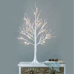 Pom de Craciun cu Lumini LED calde, 60cm