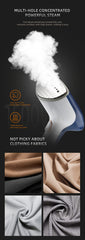 Fier de Calcat cu Abur HALEY, 1600W, Design Compact, Incalzire Rapida in 15 Secunde si Performanta Profesionala, Albastru/Alb