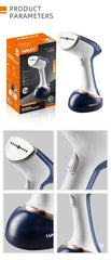 Fier de Calcat cu Abur HALEY, 1600W, Design Compact, Incalzire Rapida in 15 Secunde si Performanta Profesionala, Albastru/Alb