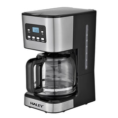 Aparat de Cafea HALEY 950W, 1.5L, LED Display, Anti-Drip, Brewing Inteligent, Inox, Control Temperatură Precis