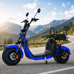 Scuter Electric 2 Persoane, Viteză Limitată 25 km/h – Fără Permis, Motor 1500W, Baterie 20Ah, Suspensie Hidraulică, COC Inclus