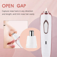 Kit Profesional de Îngrijire 4-în-1 – Lady Shaver Elegant & Trimmer Multifuncțional