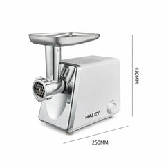 Mașină de tocat carne HALEY HY-1323, 3000W, funcție revers, 2 site, inox