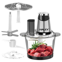 Tocător de Alimente HALEY HY-1243, 1200W, 6 Funcții, Lamă Inox cu 6 Foi, Capacitate 3.5L