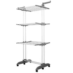 Uscator Vertical pentru Rufe Haine Mobil GRI