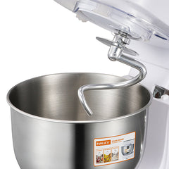 Mixer Profesional HALEY HY-2409, 1200W, Bol 6L Inox, 6 Viteze + Pulse, Alb/Inox, Silențios, Protecție Întrerupere