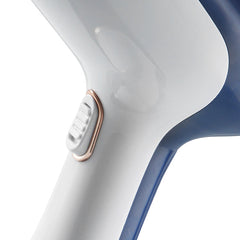 Fier de Calcat cu Abur HALEY, 1600W, Design Compact, Incalzire Rapida in 15 Secunde si Performanta Profesionala, Albastru/Alb