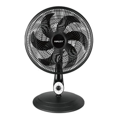 Ventilator cu Picior HALEY HY-6016, 18 Inch, 6 Pale, 3 în 1 (Podea/Masă), 3 Trepte de Viteză, Oscilație Orizontală, Înălțime Reglabilă, Motor Puternic și Silențios, Negru