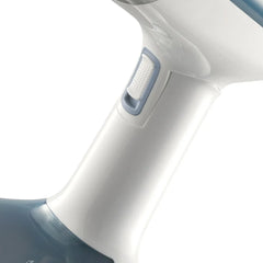 Aparat de Călcat Vertical cu Aburi HALEY HY-329, 1600W, Rezervor 200 ml, Talpă din Inox, Încălzire Rapidă, Pliabil, Alb/Albastru