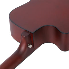 Chitară acustică 4/4 din lemn natural – model clasic sunet cald și clar