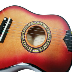 Chitara pentru copii, AT PERFORMANCE®, clasica, lemn, Junior Orange, 53X18 cm.