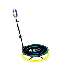 Platforma Foto-Video rotunda AT PERFORMANCE®, Selfie 360, brat rotativ, Led RGB, pentru Evenimente, diametru 80cm