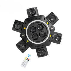 Proiector Moving Head Profesional 6 Brațe 120W RGBW 4-în-1 DMX512 cu Telecomandă