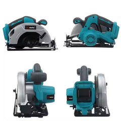 Fierăstrău Circular Electric AT PERFORMANCE® 1200W, 2 Baterii 36V, 10000rpm, 185mm, Motor Fără Perii, Albastru – Tăieri Precise și Versatilitate Maximă