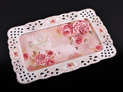 Platou din ceramica cu model in relief