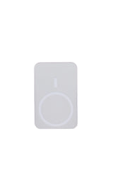 Baterie Externa Wireless Vitse Slim by Vitse 5.000 mAh, Compatibila iPhone 12-15 Pro si Android, Power Bank fast charger, incarcare Wireless QI 15W, Portabila, Cablu Type-C, Alb