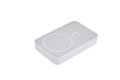 Baterie Externa Wireless Vitse Slim by Vitse 5.000 mAh, Compatibila iPhone 12-15 Pro si Android, Power Bank fast charger, incarcare Wireless QI 15W, Portabila, Cablu Type-C, Alb