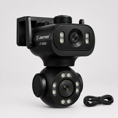 Camera Supraveghere WiFi JORTAN JT-9680 6MP Dual-Head PTZ + Cablu 5m Cadou