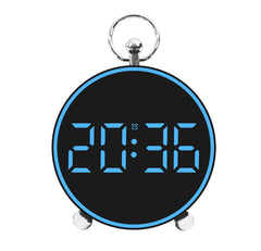 Ceas Digital AT PERFORMANCE®, de Masa sau Perete, cu Alarma, Snooze, Lumina LED, Mod Noapte, Control vocal, USB - Roz.