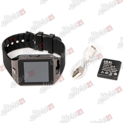 Smartwatch cu Bluetooth si Camera Foto, Compatibil SIM si MicroSD NEGRU , ROZ, GRI