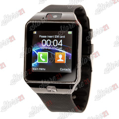 Smartwatch cu Bluetooth si Camera Foto, Compatibil SIM si MicroSD NEGRU , ROZ, GRI