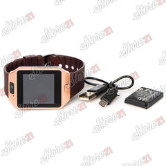 Smartwatch cu Bluetooth si Camera Foto, Compatibil SIM si MicroSD NEGRU , ROZ, GRI