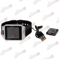 Smartwatch cu Bluetooth si Camera Foto, Compatibil SIM si MicroSD NEGRU , ROZ, GRI
