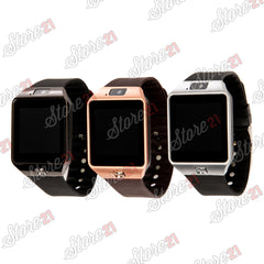 Smartwatch  cu Bluetooth si Camera Foto, Compatibil SIM si MicroSD NEGRU , ROZ, GRI