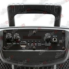 Boxa Activa Portabila XXL 208, 300 W, 2 Subwoofere De 8 Inch , USB, Radio, Blueooth , Microfoan CU Fir+ Castii wireless I12!