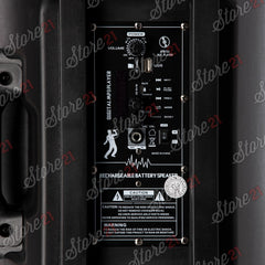 Boxa Troler Profesionala Portabila , 400W , Microfon cu fir , USB, Radio, Bluetooth,Card