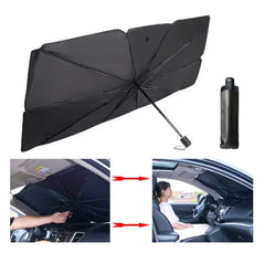 Pachet Auto AT PERFORMANCE®, Siguranță & Confort: Oglindă DVR Dual Full HD + Parasolar Pliabil UV – Protecție Completă Pentru Mașina Ta