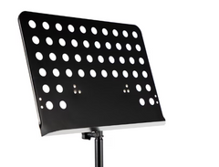 Stativ pentru Partitura, Inaltime Reglabila, Picioruse Antiderapante, Confectionat din Metal, Usor de Instalat si Depozitat, Negru