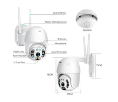 Camera Supraveghere, WiFi Night Vision 360°, Senzor De Miscare, At Performance, Pentru Exterior, Si Interior