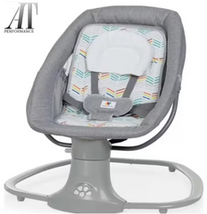 Leagan copii At Performance, Balansoar copii 3 in 1, Electric, cu Plasa Tantari, Perna Detasabila, Jucarii, USB, Bluetooth, Telecomanda, 0-3 ani