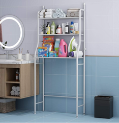 Raft depozitare peste masina de spalat, 3 polite, etajera baie