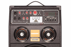 Set boxe ACTIV, cu AMPLIFICATOR, multifunctional (inclusiv KARAOKE) cu bluetooth, USB (mp3), AUX, card SD, Telecomanda