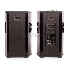 Set Boxe active 800 W profesionale Vlliodor 2005,15 INCH, 2 Microfoane Wireless, USB, Radio, Bluetooth