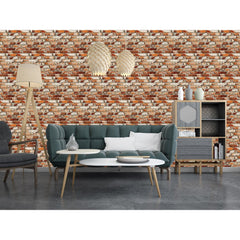 Panou Decorativ Autoadeziv AT Performance®, Model Piatra Roșie, 70x77 cm, Polistiren, Ușor de Montat, Design Mat