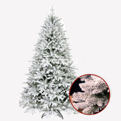 Brad De Craciun, Model Nins, Inaltime 2.10 m, Artificial, Suport Metalic, Usor De Instalat, Stabil, Durabil,Verde