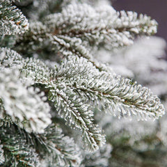 Brad De Craciun, Model Nins, Inaltime 2.10 m, Artificial, Suport Metalic, Usor De Instalat, Stabil, Durabil,Verde