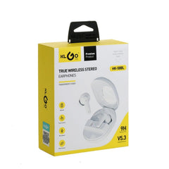 Casti KLGO, Clear Sound, True Wireless Bluetooth, In-ear, Microfon, alb