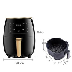 Friteuza cu Aer Cald, Fara Ulei, 6L, 2400W, Functie de Coacere + Set 100 buc hartie