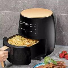 Friteuza cu Aer Cald, Fara Ulei, 6L, 2400W, Functie de Coacere + Set 100 buc hartie